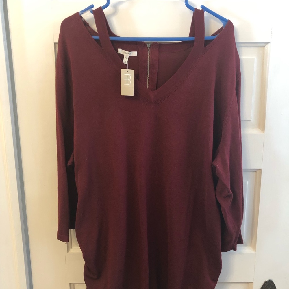 NWT Burgundy Dress Shirt